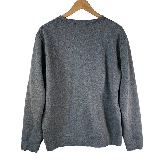 H&M Mens Crew Neck Connect Disconnect Long Sleeve Sweatshirt Gray Casual - Picture 2 of 7